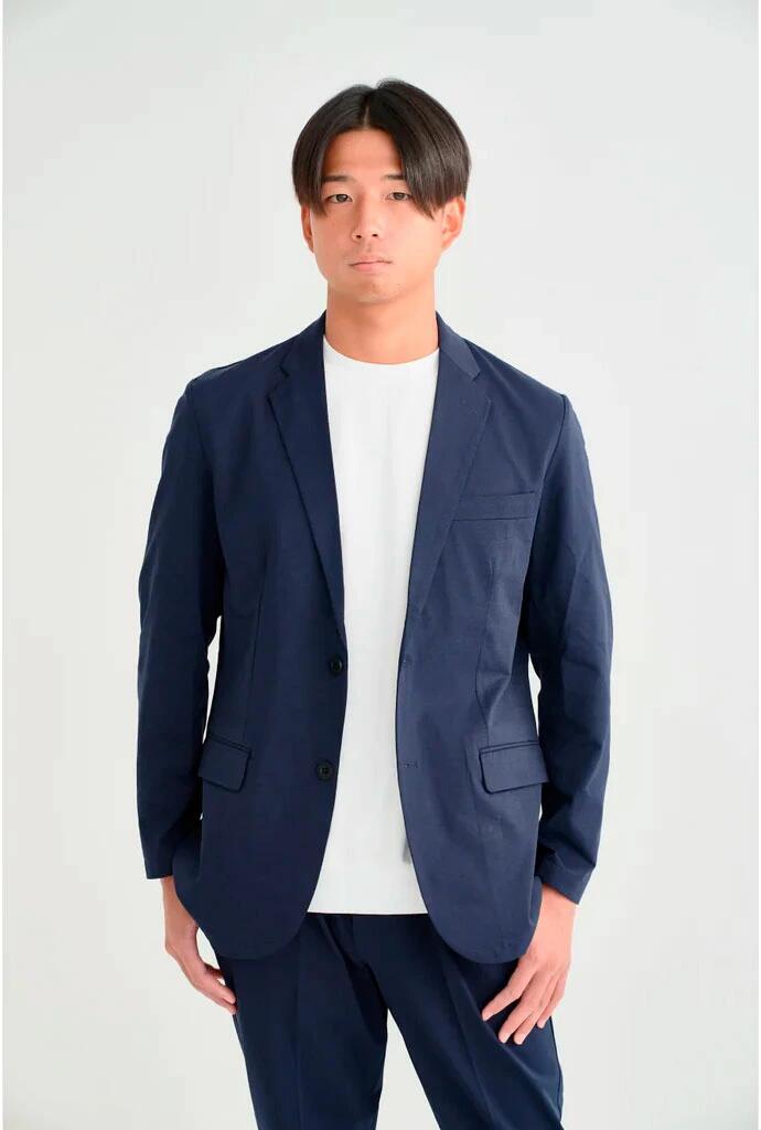 メンズ スーツ セット チョコザップ 動けるスーツ 黒 カジュアル