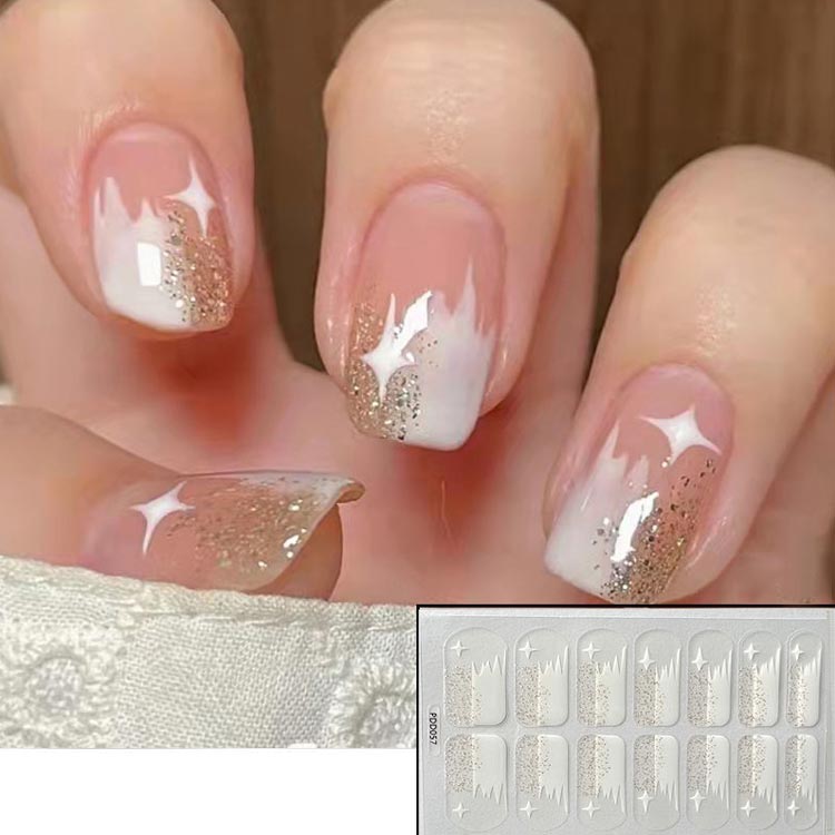 ネイルシール ジェルネイルシール 4種類セット ネイルステッカー 手の爪 貼るだけ 春夏