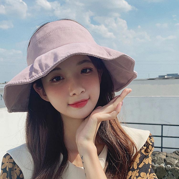 Uvカット サンバイザー つば広 ハット 折りたたみ おしゃれ Uvケア 夏 レディース 紫外線対策 日よけ 帽子 リボン 小顔