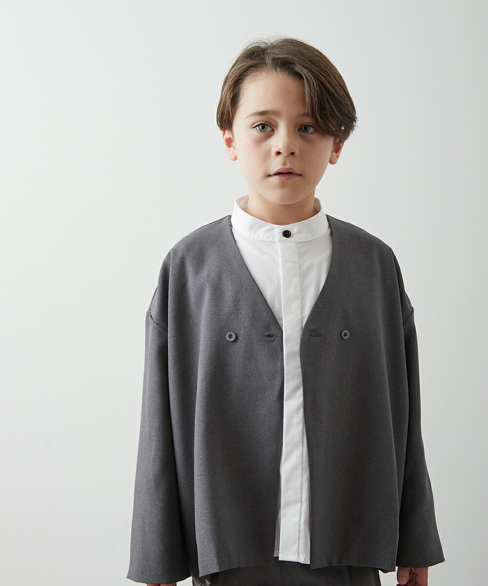 在庫限り!!】【riziere】ノーカラージャケットセットアップ 90-150