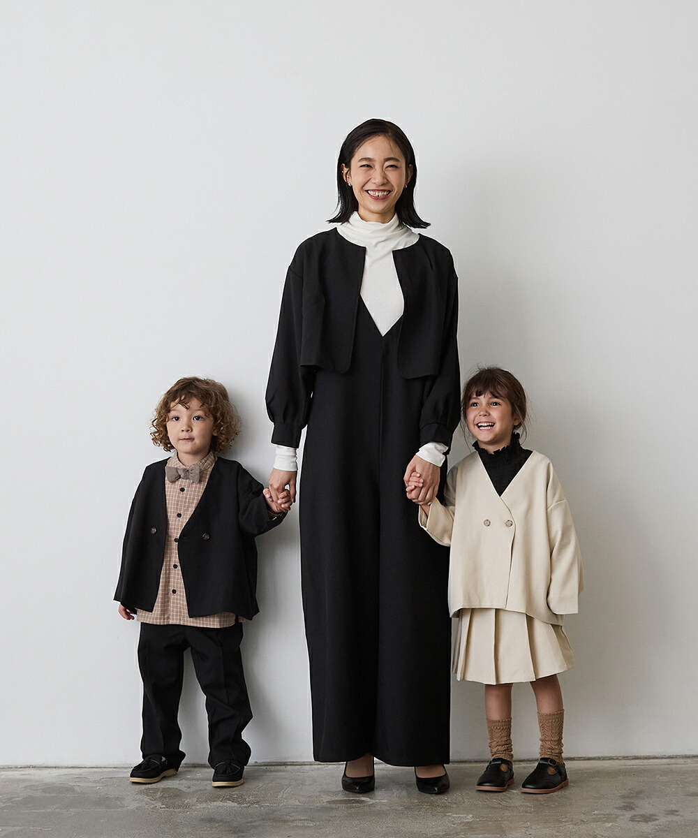 ランキング1位獲得】【riziere】ノーカラージャケットセットアップ