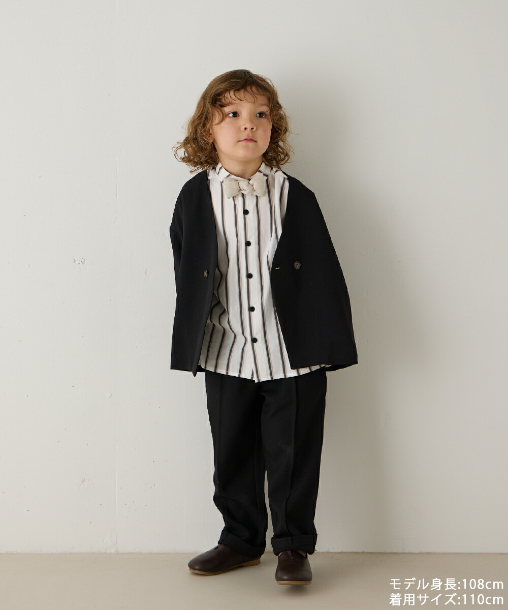 ランキング1位獲得】【riziere】ノーカラージャケットセットアップ