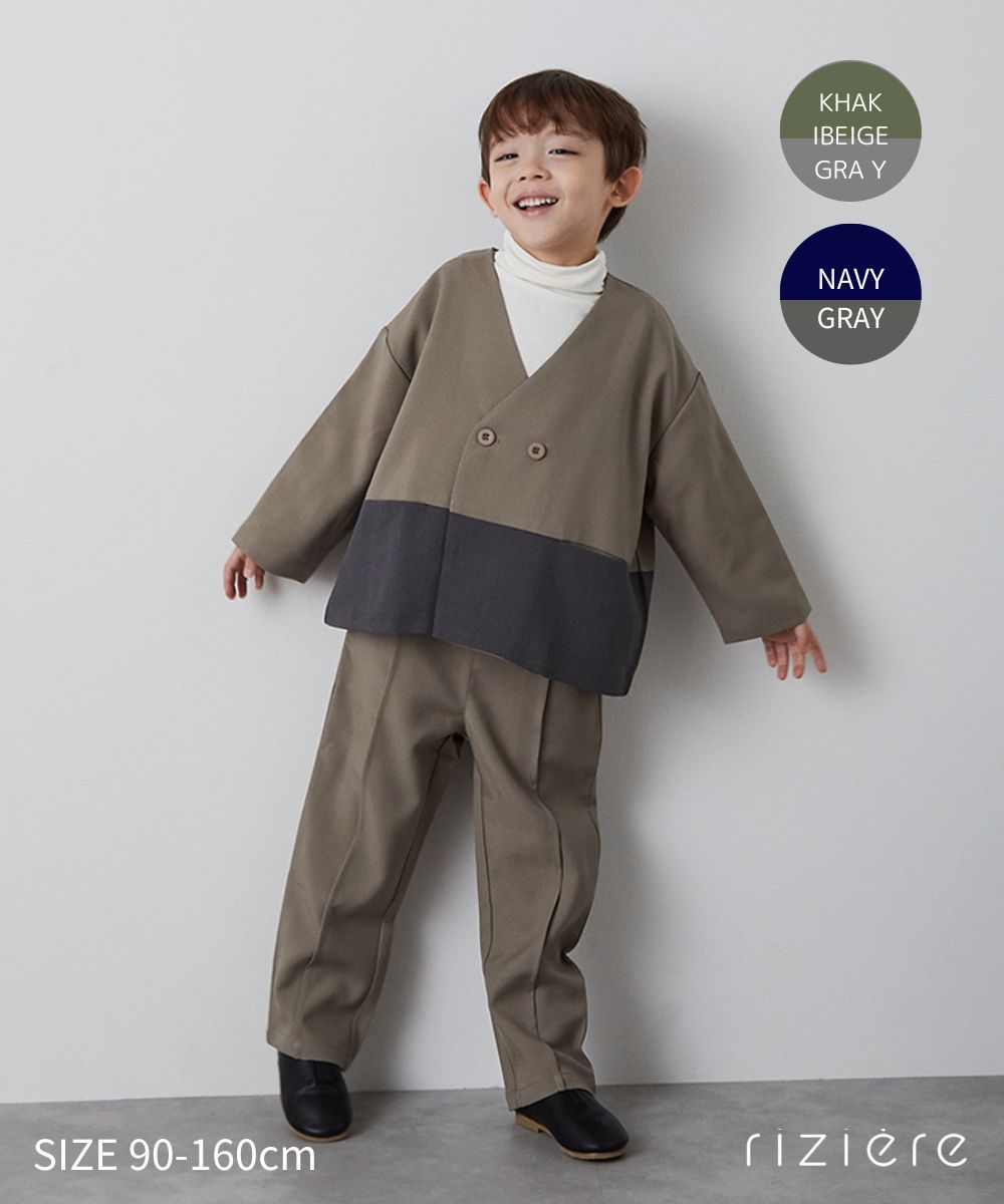 楽天市場】在庫限り！【riziere】バイカラーノーカラージャケット