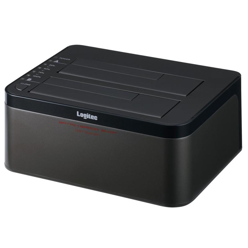 ロジテックダイレクト HDD SSD コピー スタンド デュプリケーター クローン 換装 usb対応 SATA 【 エラースキップ機能 / 3.5インチ / 2.5インチ / Win/Mac/テレビ 】 国内メーカー LHR-2BDPU3ES