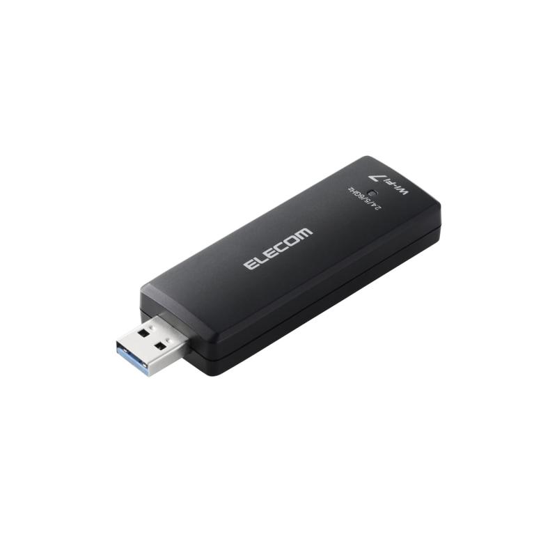 エレコム Wi-Fi7 無線電話ローカルエリアネットワークアダプター 2880 + 2880 + 688Mbps USB3.0相応う WDC-BE28TU3-B
