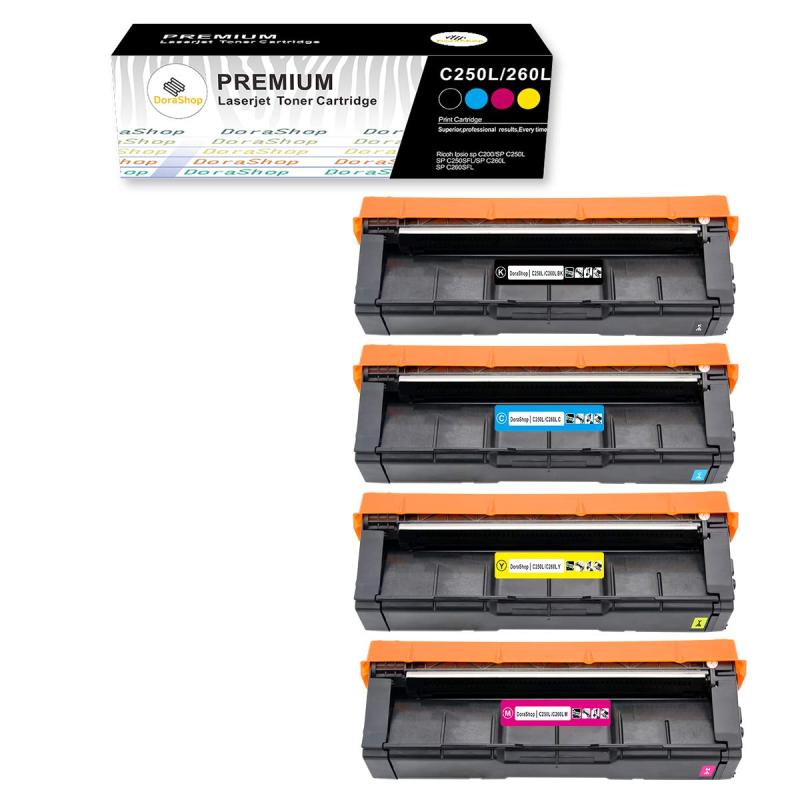 【Amazon.co.jp】RICOH リコー用 C200 C250L C250SFL C260L C260SFL 生まれ変わりリサイクルトナー 「4本書き割り」 相応う機種：Ricoh Ipsio sp C200/SP C250L/SP C250SFL/SP C2