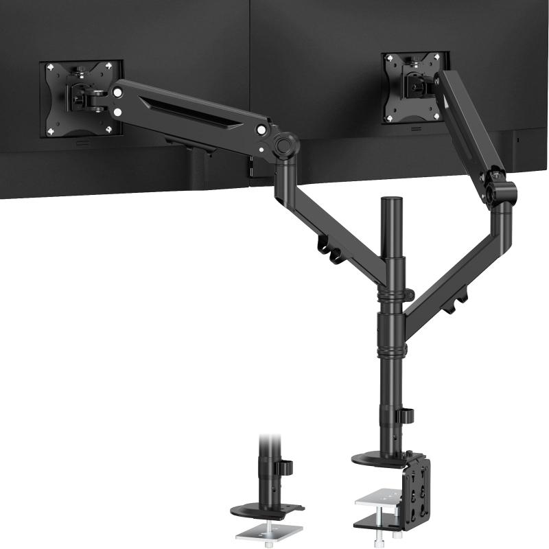 WORLDLIFT 管する手 デュアル 液晶見せびらかす手 2画面 上下40in相応う/決定づける35in相応う 耐荷重2～12kg/1管する はと目式\u0026amp;クランプ式 VESA標準尺度相応う