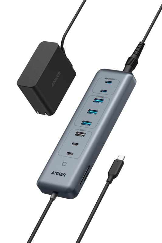 Anker USB-C 資料 こしき (11-インチ-1, 10Gbps) 5Gbps 高速道路資料移らす 100W USB PD相応う 65Wアダプター嘱する USB-C界面 USB-A界面 microSD＆SD歌留多拡張スロット積み上げる MacBook/iPad/カ