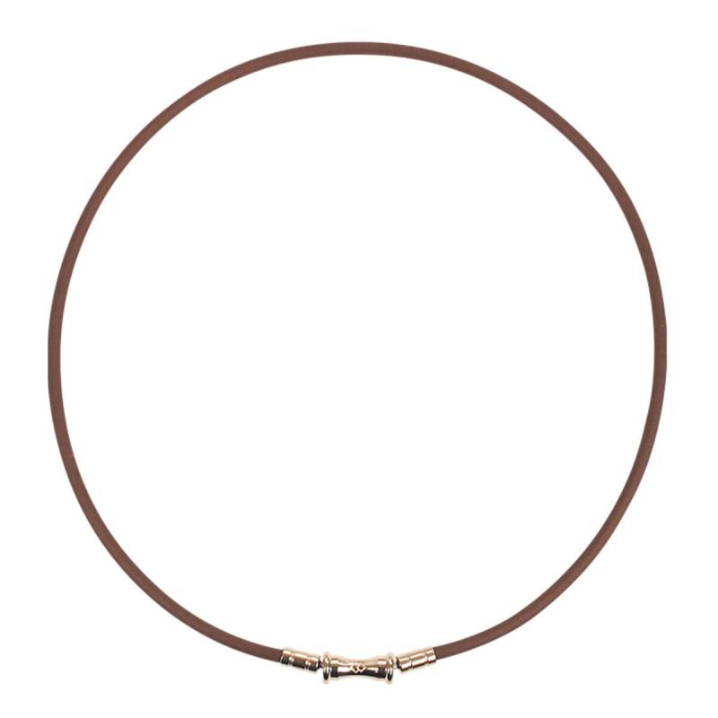 コラントッテ(Colantotte) 公式品 磁気ネックレス TAO ネックレス スリム RAFFI mini Brown シャンパンゴールド