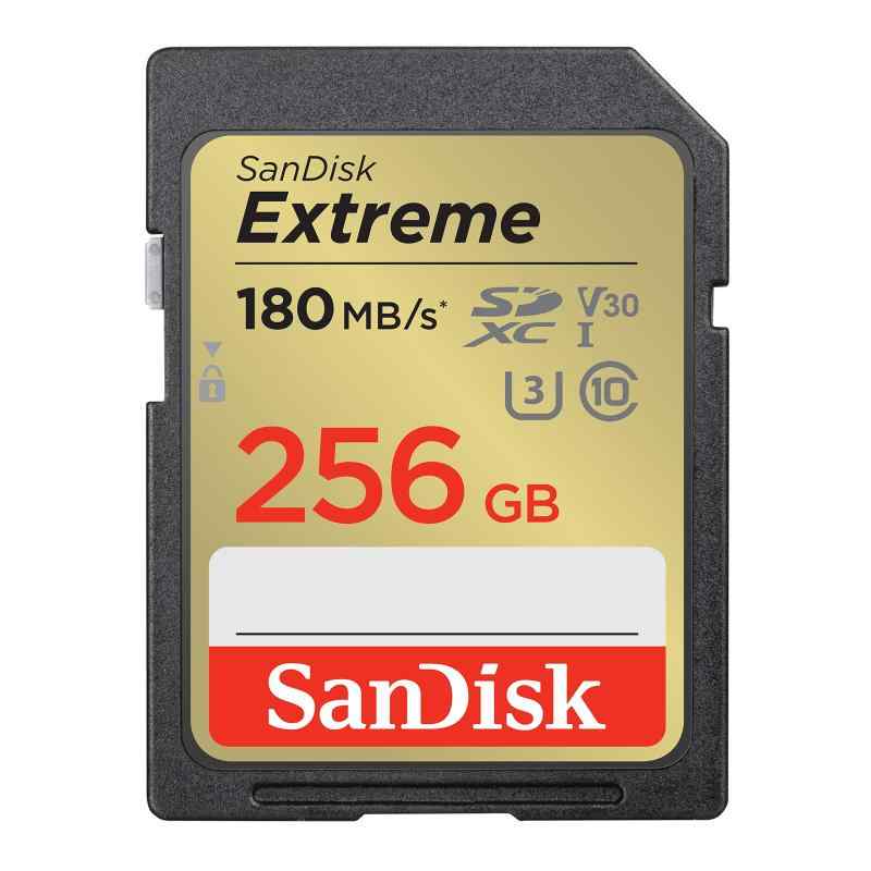 SanDisk (サンディスク) 256GB Extreme (エクストリーム) SDXC UHS-I 記憶装置歌留多 - C10/U3/V30/4K/UHD SD歌留多 - SDSDXVV-256G-GNCIN