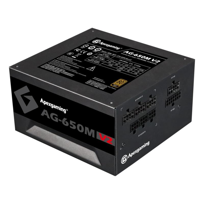 Apexgaming AG-V2シリーズ 80 PLUS GOLD認証 PSU PSEケーブル同梱 10年 フルプラグインATX電源 10,217円