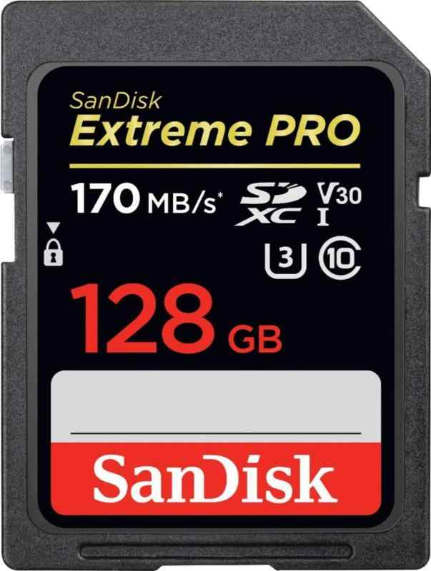 SanDisk サンディスク Extreme Pro SDXC 128GB 歌留多 UHS-I 超弾丸道路U3 V30 Class10 4K相応う［並行輸入品］