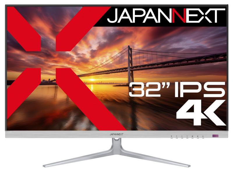 JAPANNEXT 32インチ モニター 4K UHD 3840x2160解像度 IPS ディスプレイ (/ スピーカー内蔵/ブルーライトカット) JN-IPS321UHD