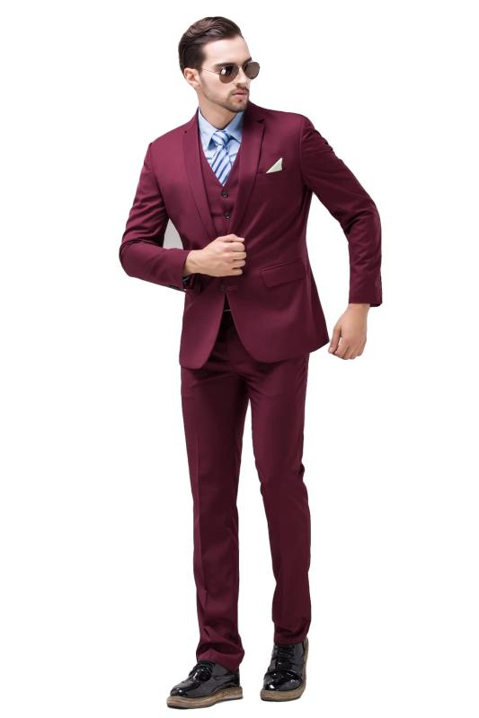 [YYW] スリーピース メンズ スーツ オシャレ セットアップ 上下セット 2つボタン 無地 ビジネススーツ 紳士 就職 礼服 結婚式 パーティー スリムフィット 秋冬 春夏
