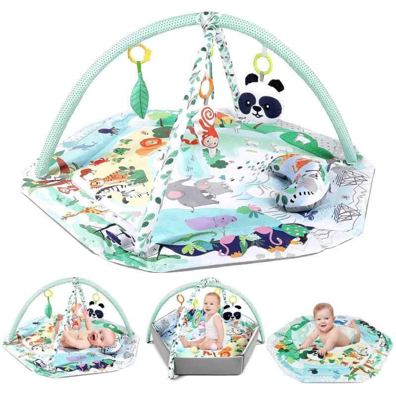REMOKING ベビージム プレイジム 赤ちゃん 新生児 プレイマット おもちゃ メリー 0ヶ月 5ヶ月 1歳 知育玩具 人気 出産祝い プレゼント 赤ちゃん向けジム (パンダ) 5,534円