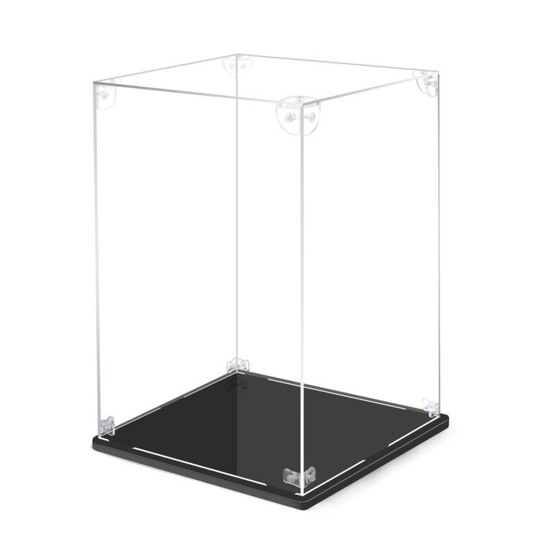 MENGLIN フィギュアケース アクリルケース 高強度接続構造 より頑丈 両用台座 コレクションケース 組み立て簡単 防汚れ 手袋 クリーニング クロス付き