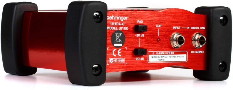 BEHRINGER ベリンガー 金棒引きコンピューターシミュレーション内蔵ギター用活動的 DI ボックス席 GI100/ULTRA-G
