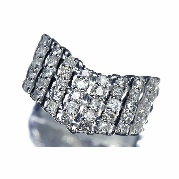 《Diamond》 豪華絢爛!! 上質ダイヤモンド 総計1.00ct Pt900 超高級リング ダイヤ 12.5号 リング 指輪