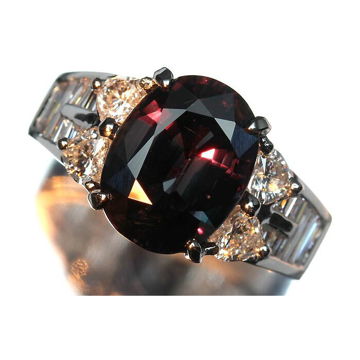 ≪Sapphire≫ 上質非加熱パープルサファイア 特大5.18ct 上質ダイヤモンド 総計0.93ct Pt900 超高級リング GIA宝石鑑別書付き 11.5号 リング 指輪|RK宝石