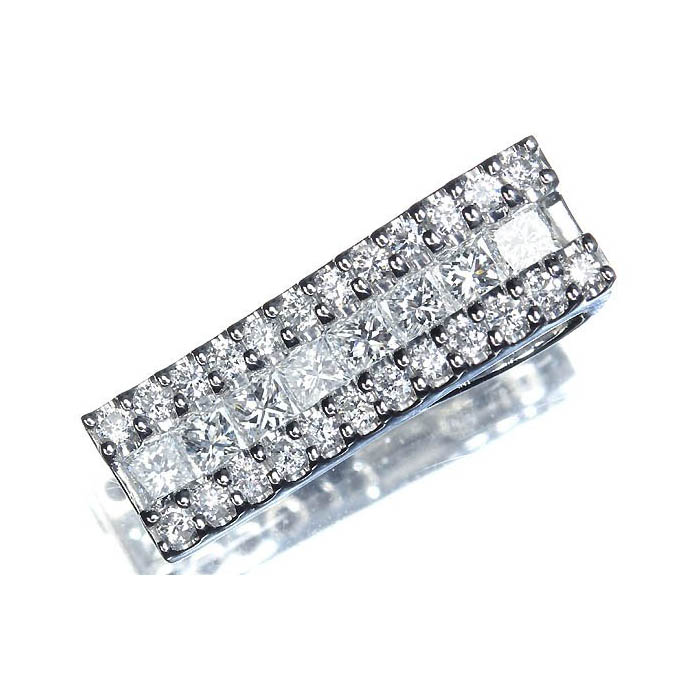《Diamond》 豪華絢爛! 上質ダイヤモンド 総計0.63ct! Pt900 高級ペンダントヘッド ネックレス ダイヤ ジュエリー