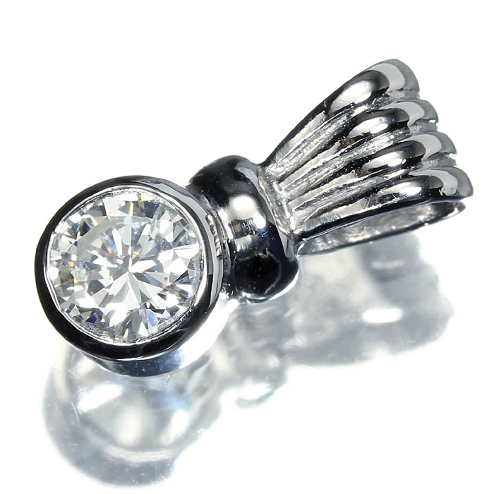 ≪DIAMOND≫ 上質ダイヤモンド 0.37ct Pt900 高級 一粒ダイヤ ペンダントヘッド ネックレス ダイヤ ジュエリー