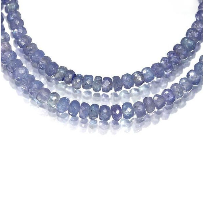 ≪Tanzanite≫ 溢れるボリューム!! 天然タンザナイト 総計69.3ct!! 高級ビーズネックレス ジュエリー ギフト プレゼント 43センチ