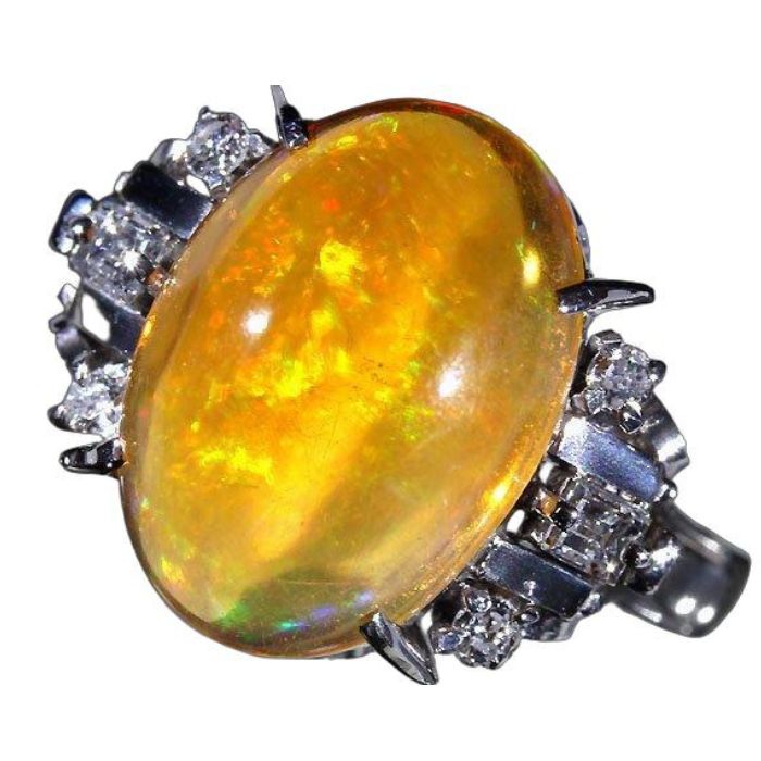 楽天市場】極上の大粒ファイアオパール！燃える炎のように踊る遊