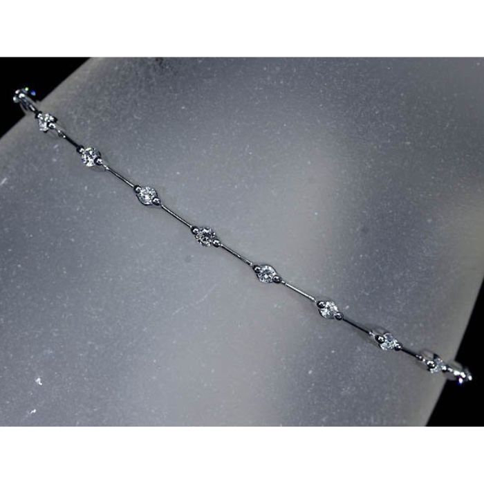 楽天市場】K18 ダイヤモンド ステーション ブレスレット 0.3ct