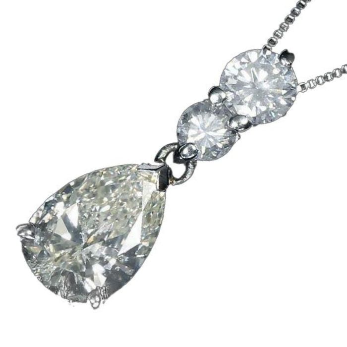 《DIAMOND》イエローダイヤモンド 特大1.009ct 脇石ダイヤ Pt1000 Pt850 超高級ネックレス プラチナ｜RK宝石