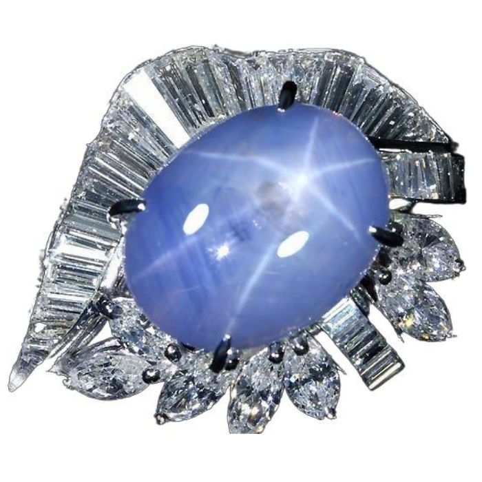 ≪Star Sapphire≫上質非加熱スターサファイア 特大11.77ct! ダイヤモンド 総計2.41ct Pt900 超高級リング ダイヤ 11号リング 指輪 ソーティング付き