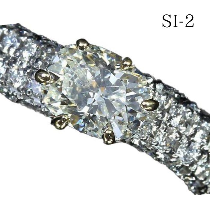《Diamond》SI-2 ダイヤモンド 特大1.029ct 脇石ダイヤ 総計0.6ct Pt900 K18 超高級リング｜RK宝石