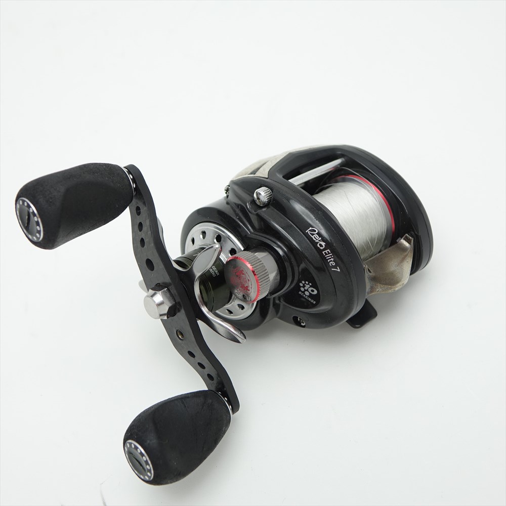 ベイトリール Abugarcia フィッシング 箱 取扱説明書付 リサイクルビッグバン店 7 L Revo Elite 中古 リール アブガルシア