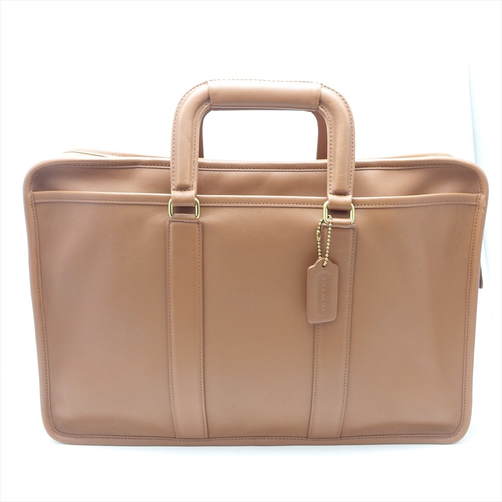 上質で快適 中古 Coach コーチ レザー ブラウン ビジネスバッグ メンズバッグ Newbalticdance Lt