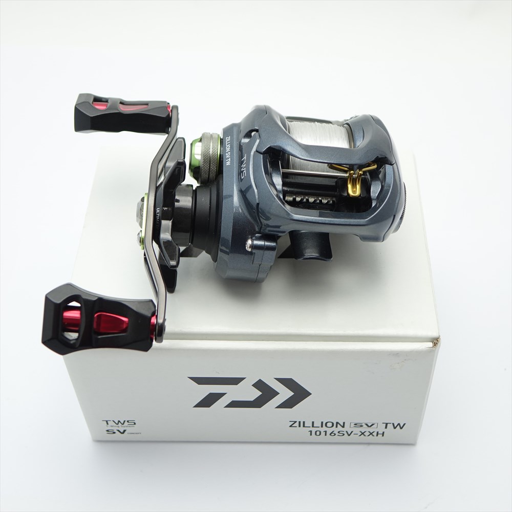 中古 Daiwa ダイワ Zillion Sv Tw 1016 Sv Xxh ベイトリール 入れ物御供 カスタムノブ付 Krp Com