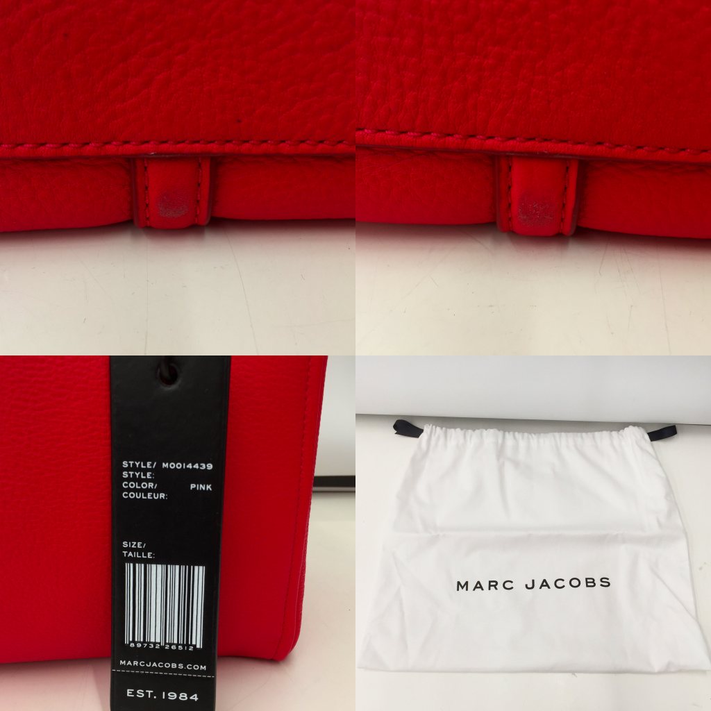 中古 Marc Jacobs マークジェイコブス タグ トート M レディース 2wayバッグ ショッキングピンク Butlerchimneys Com