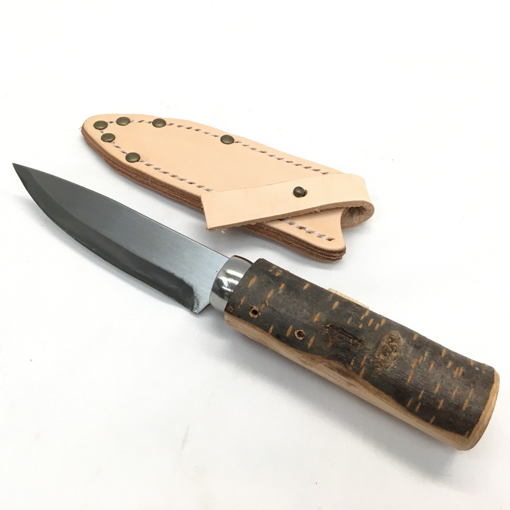 中古 アウトドア キャンプ ナイフ 上溝桜柄小刀 4寸 2 Aランク Bouncesociety Com