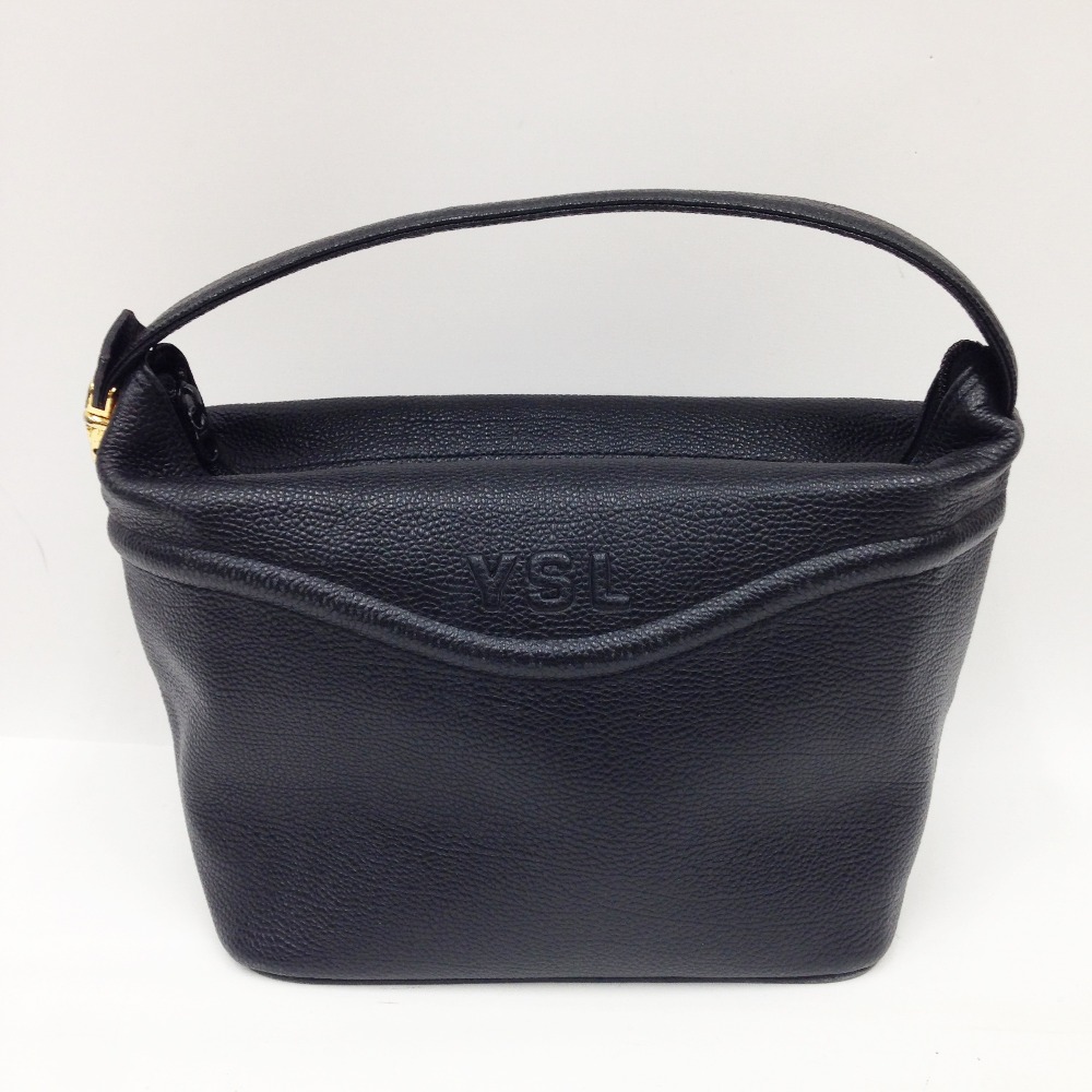 中古 Yves Saint Laurent イブサンローラン ヴィンテージ 御徒面子 ハンドバック ワンハンドルバッグ 黒いこと 現況渡し船 B身分 Loadedcafe Com