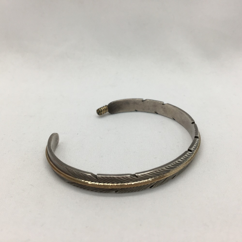 indian jewelry フェザーバングル M Thomas Jr ナバホ