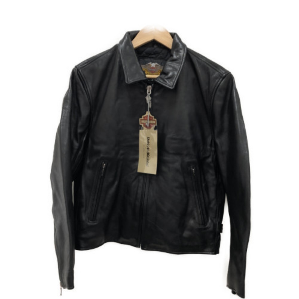 □□【中古】HARLEY-DAVIDSON ハーレーダビッドソン メンズ ジャケット 90s ブラック Bランク