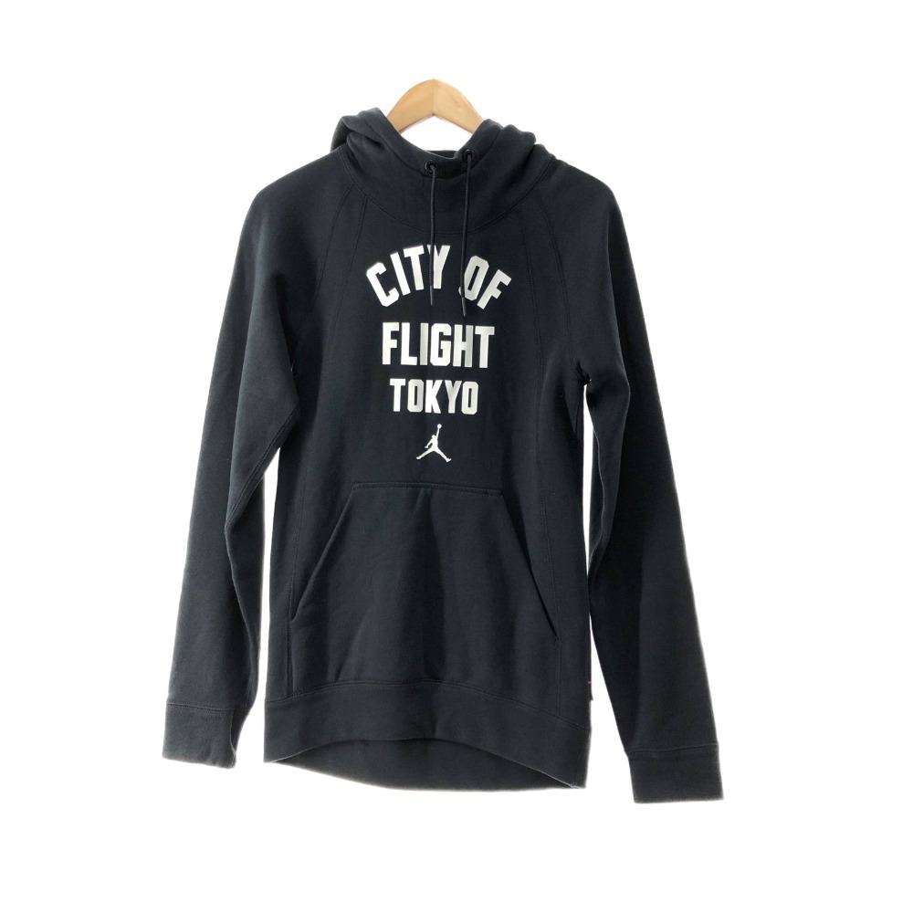 〇〇【中古】NIKE ナイキ メンズ パーカー ティーシャツパーカー  ジョーダンウイングスCOFシティーズフリース 大きさXS 黒いこと A序列付ける