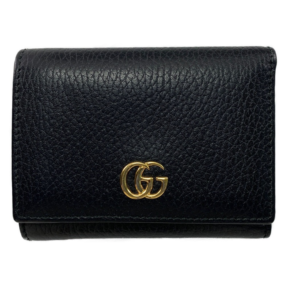 ▽▽【中古】GUCCI グッチ 3つ折紙入れ プチマーモント ダブルG ミニウォレット 474746 B位置づける