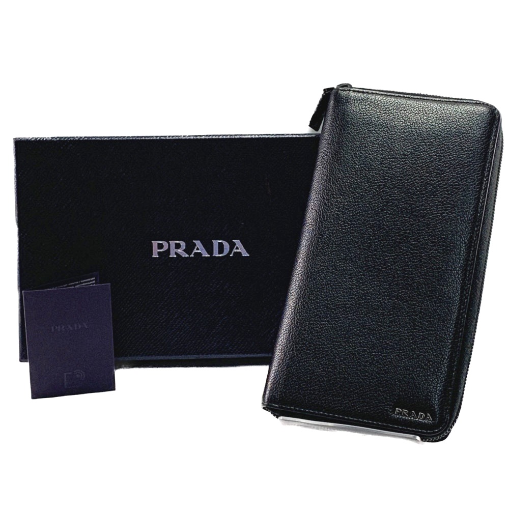 楽天市場】【財布】PRADA プラダ ラウンドファスナー 長財布