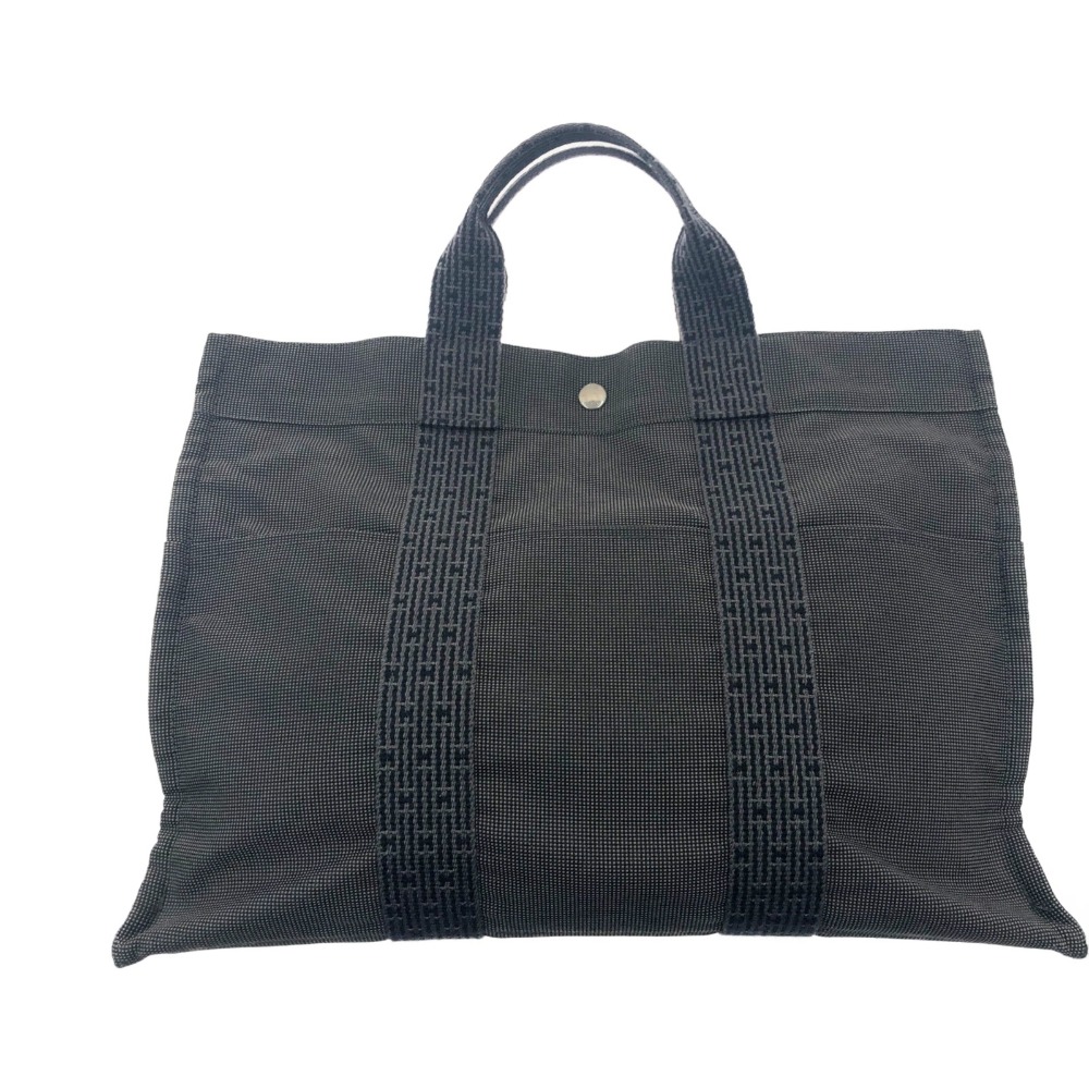 【中古】HERMES エルメス エルメス エールライン MM トートバック 100951M グレー Bランク｜リサイクルビッグバン店