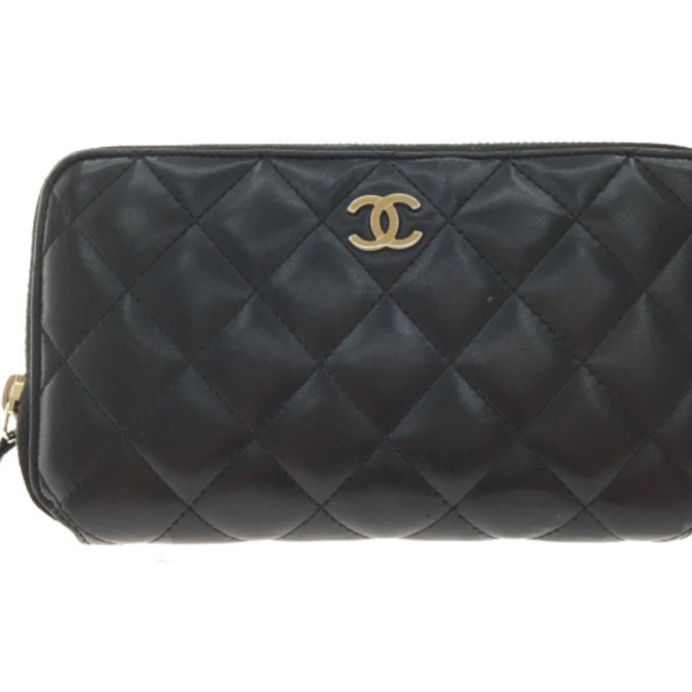 贈答 CHANEL シャネル レディース長財布 ラウンドファスナー