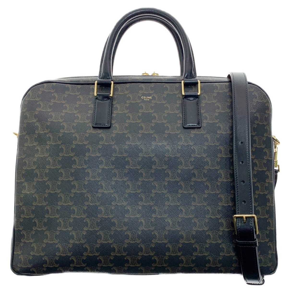 楽天市場】【バッグ】CELINE セリーヌ マカダム ブリーフケース 書類