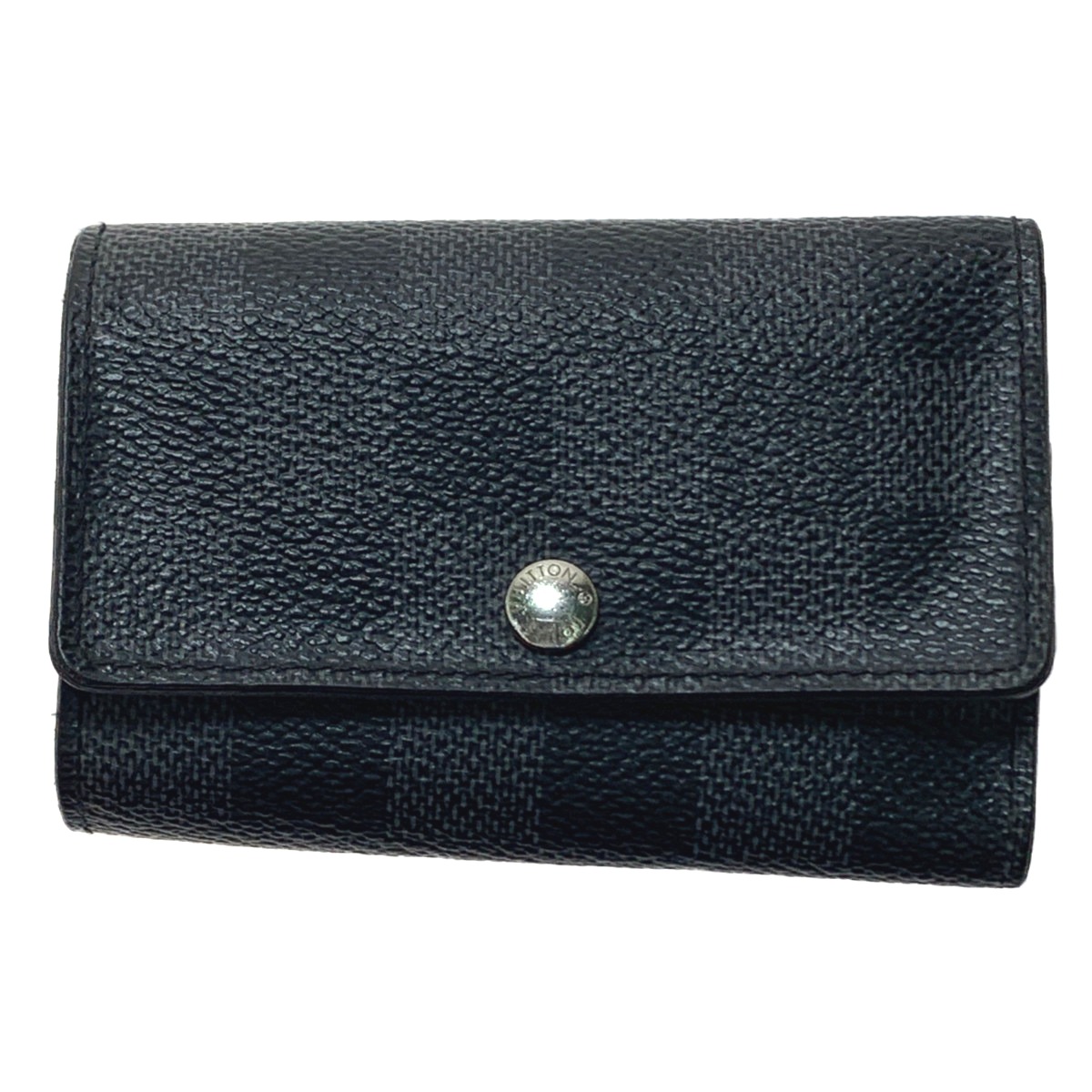 ▽▽【中古】LOUIS VUITTON ルイヴィトン ミュルティクレ 6　ダミエ・グラフィット　キーケース N62662 Cランク