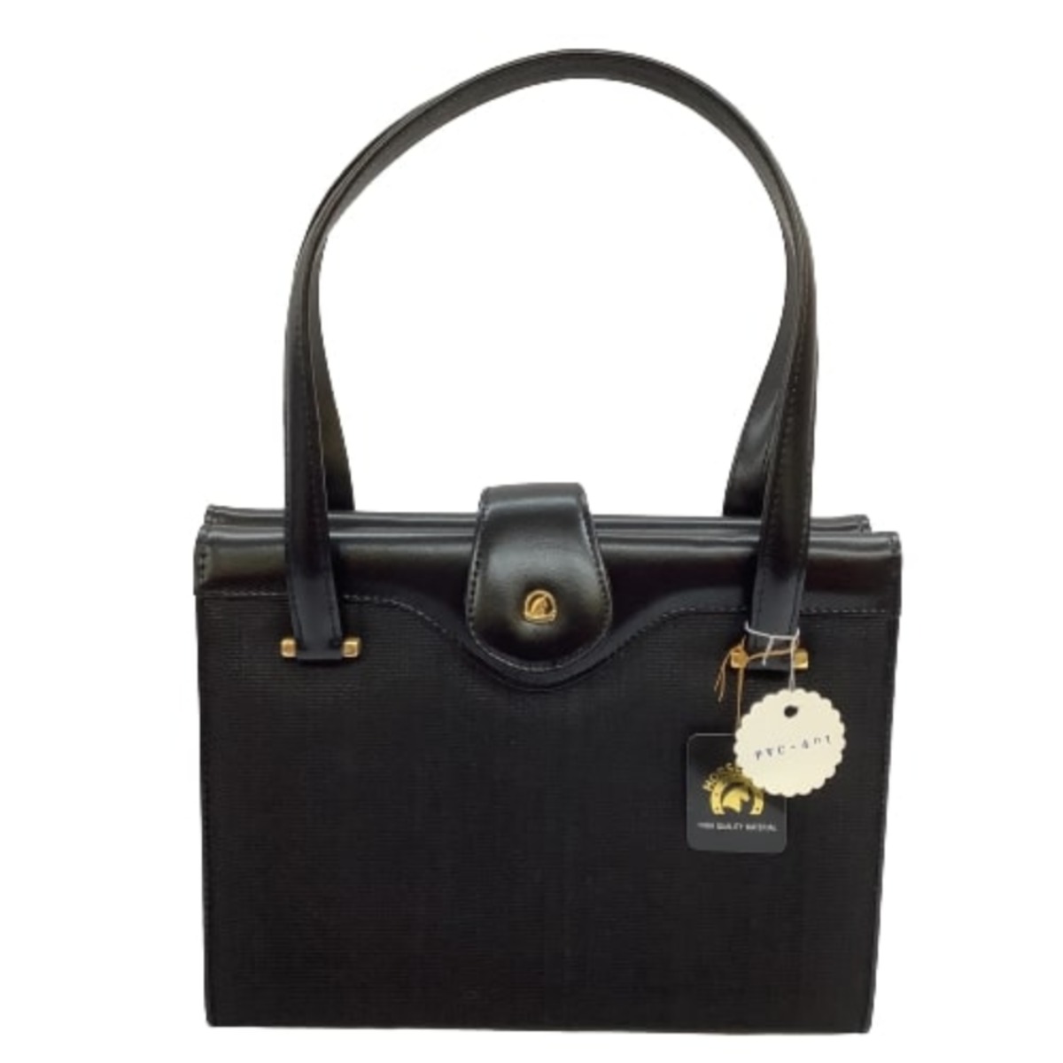 【中古】 レディース ハンドバッグ ホースヘア ブラック Aランク