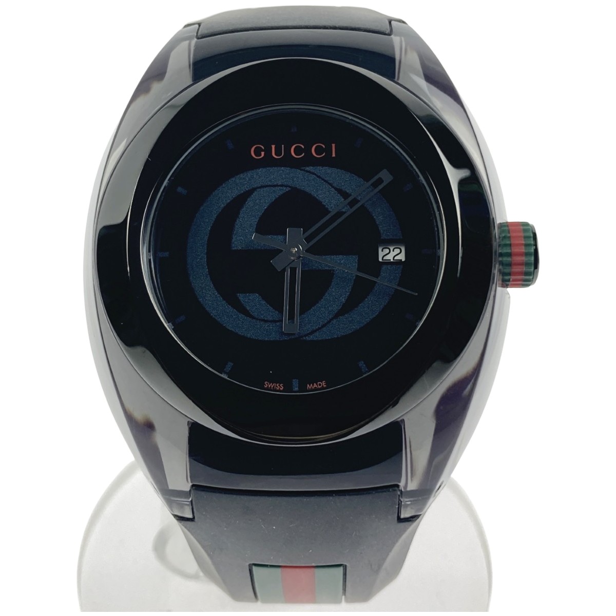 ▽▽【中古】GUCCI グッチ インターロッキングG シンク ウオッチ YA137107A C位置づける