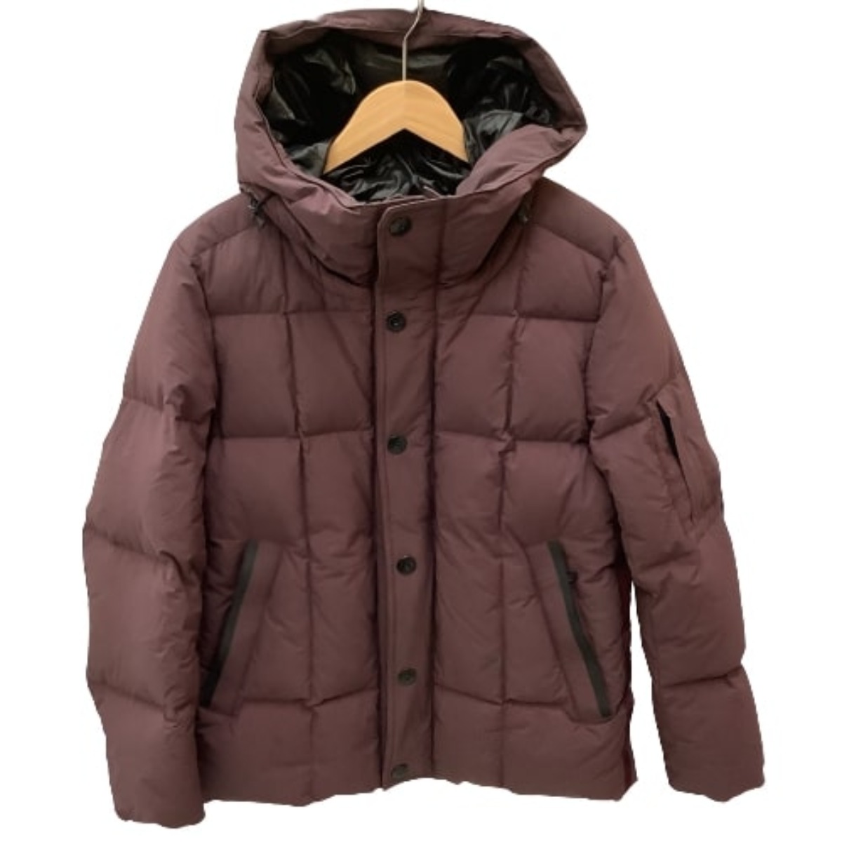 【中古】NISHIKAWA DOWN × nano universe 西川ダウン×ナノユニバース メンズ ダウンジャケット SIZE S パープル Bランク