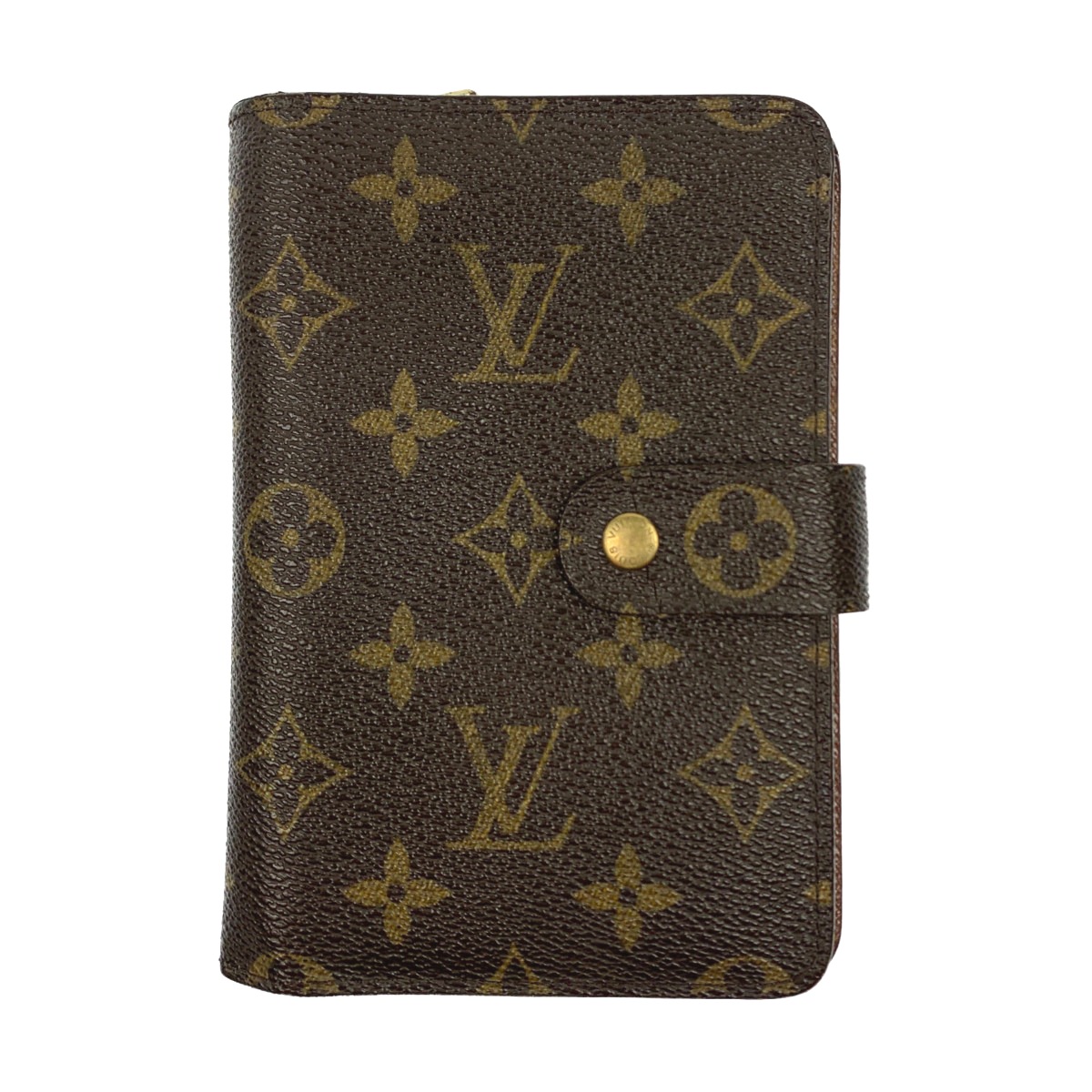 ▽▽【中古】LOUIS VUITTON ルイヴィトン ポルトパピエジップ 　モノグラム　二つ折り財布 M61207 Cランク